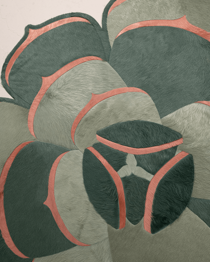 Succulent 2 / Hide Rug / 01439