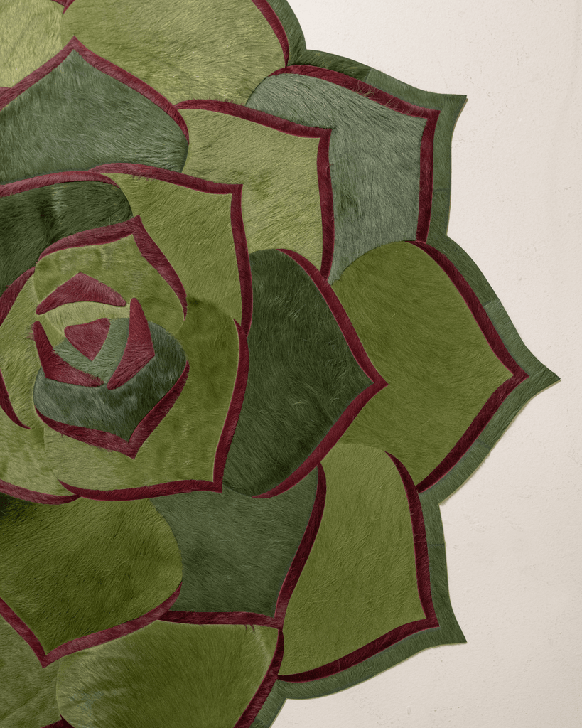 Succulent 1 / Hide Rug / 01435