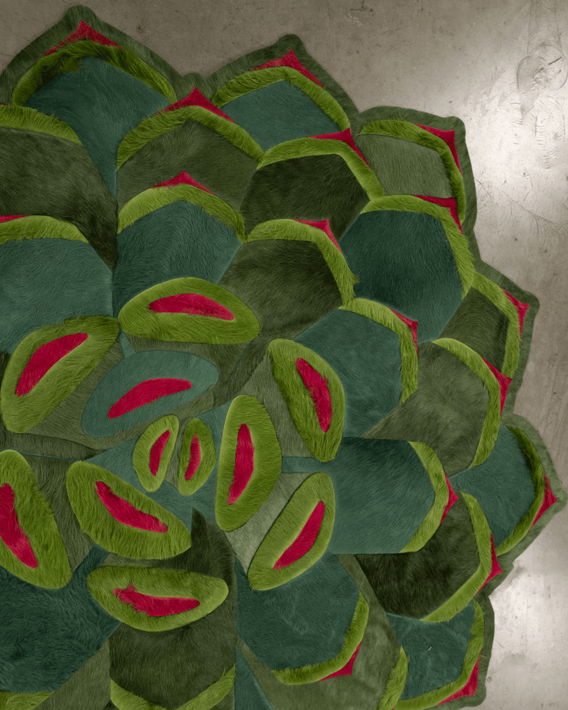 Succulent / Hide Rug / 02517