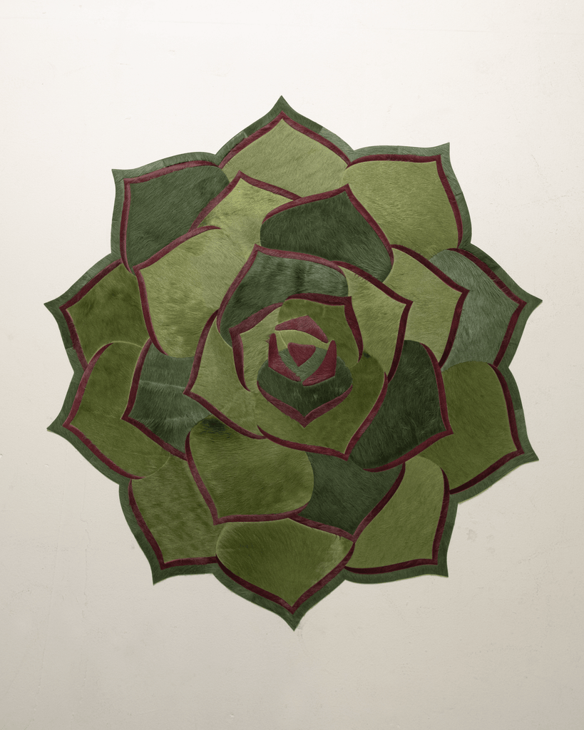 Succulent 1 / Hide Rug / 01435